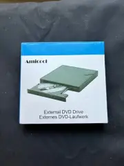 Amicool A11 Slim External DVD Drive USB 3.0 Type A & C Data Port New Free Ship