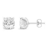 Solitaire Stud Earrings with 2.00ct of Laboratory Grown Diamonds in 9kt White Gold