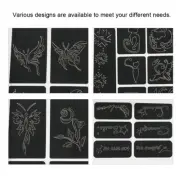 Semi-permanent Small Tattoo Stencil 169 Patterns Airbrush Temporary Templat EJJ
