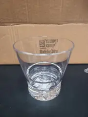 Thunder Group PLTHRG212C 12 oz Stackable Starburst Pattern Rocks Glasses - Clear