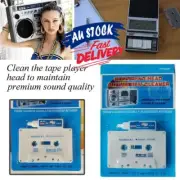 Wet Type Cassette Tape Head Cleaner Demagnetizer Kit Deck Home Audio Player