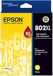 Epson 802Xl Yellow Ink Durabrite - Wf-4720, Wf-4740; WF-4745