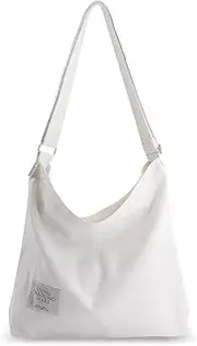 [ROUROU] Shoulder Bag for Women Casual Crossbody Bag Large Capacity Handbag Canvas Tote Bag Purse