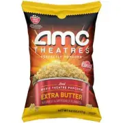 AMC Theatres Ready To Eat Popcorn, Extra Butter, 5.2 oz Bag