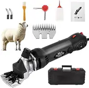 Electric Sheep Shearing Clippers, 900W Professional Farm Electric Sheep Shears, 6-Speed Adjustable Corded Livestock Clippers with Alloy Steel Blades, 5 Accessories for Sheep, Goats & Wool Shaving