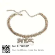 2025 RHINESTONE NECKLACE UNISEX SILVER HIP HOP CUBAN CHAIN