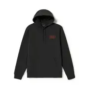 Brixton Palmer Proper Hoodie Mens in Washed Black White - Size -