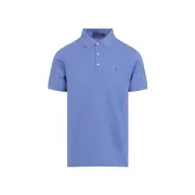 [Ralph Lauren Purple Label] Ralph Lauren Purple Label-Blue Ss Cotton Polo-Uomo M STAND