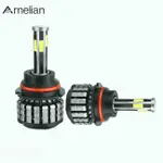 ARNELIAN LED 大燈燈泡套件 9007 HB5 6000K 360 度 6 面燈泡近光燈兼容 F-150 F-