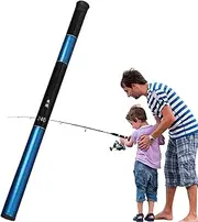 Portable Fishing Rod | Lightweight Fiberglass Dropship Pole,Multifunctional Portable Short Telescopic Casting Fishing Pole Rods