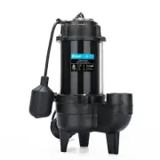 SewageEffluent Pump, 6000GPH Sump Pump 10ft Automatic Tethered Float Switch, Cas