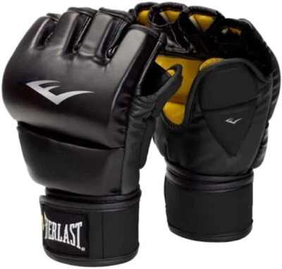 Everlast MMA Pro Leather Grappling Gloves L/XL 7672LXL Boxing Martial Arts