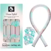 Satin Heatless Hair Curler Set Adjustable Sleep-Friendly Curling Rod & Headband