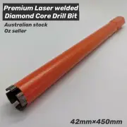 42mm x 450mm 1-1/4" NUC Premium Laser welded Diamond Core Drill Bit
