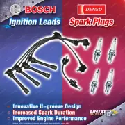 Bosch Leads + 4 x Denso Iridium Power Spark Plugs for Toyota Estima Tarago TCR (for: Toyota)