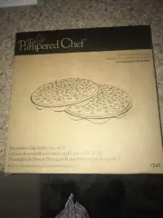 The Pampered Chef Microwave Set Of 2 Potato Chip Maker 1241 New In Box