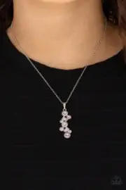 Paparazzi: Classically Clustered ~ Pink Necklace