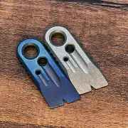 EDC Mini Titanium Pry Bar Crowbar Tool Necklace Pocket Key chain Pendant Tool