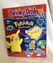New VTG 2003 Spin Master Pokemon Advanced Shrinky Dinks Activity Kit RARE