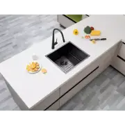 500x440x230mm 1.2mm 304 Stainless Handmade Top/Undermount Kitchen/Laundry Sink