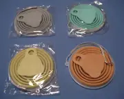 silicone collapsible travel cups, quantity of 4, assorted colors