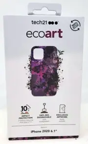 Tech21 EcoArt Case for Apple iPhone 12 / iPhone 12 Pro 6.1", Pink/Purple Collage