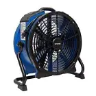 XPOWER X-48ATR 1/3 HP Heat Resistant SealedMotor Axial Fan w Power Outlet, Timer