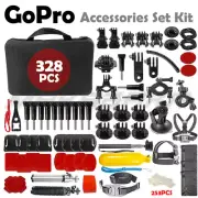 328 Go pro Accessories Set Kit for Gopro Hero10 9 8 7 6 Monopod Head Chest Strap