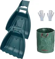 Leaf Scoops Hand Rakes, Sturdy Ergonomic Grip Leaf Rake, Lightweight Ergonomic Sturdy Scoop for Waste Debris Backyard Cleaning Lawn Grass Scooping Yard