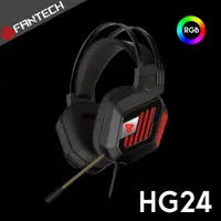 在飛比找PChome24h購物優惠-FANTECH HG24 7.1聲道RGB耳罩式電競耳機