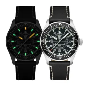 【LUMINOX 雷明時】洛克希德馬丁星座機械腕錶 瑞士錶(黑 / 9601)
