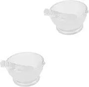 Mobestech Sets Pestle and Glass Bowl Set Ml Grinding Bowl Pestle for Easy Mixing