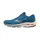 【MIZUNO】WAVE INSPIRE 18 WAVEKNIT 運動 慢跑鞋 藍 男鞋 -J1GC222214