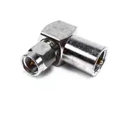 2pcs RF Coax RIGHT ANGLE Adapter FME Male Plug to SMA Male Plug