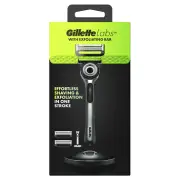 Gillette Labs with Exfoliating Bar Razor and Premium Magnetic Stand