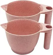 LOORGVEL 2Pcs Hair Dye Mixing Bowl Portable Tint Bowls for Hair Coloring and Salon Use Hair Dyeing Tools Powder Color