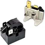Compressor 4.7 Ohm 3Pin PTC Starter/Start Relay and Overload Kit Compatible with Mini Fridges, Compact Refrigerators, Beverage & Wine/Beer Coolers, Deep Freezers, Beer/Wine Refrigerators