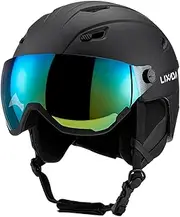 Mingzhe Integrated Ski Helmet Men and Women Snowboard Helmet with Removable Visor Goggles