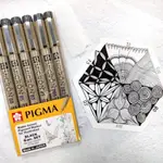 【A.SELECT】日本 SAKURA 櫻花 PIGMA MICRON 筆格邁代針筆黑色套組 6支入