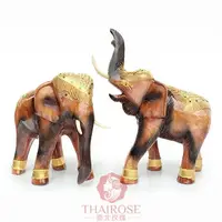 在飛比找樂天市場購物網優惠-泰國工藝品木雕象擺件 實木大象招財擺設 東南亞玄關風水家居飾
