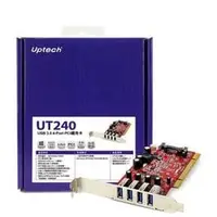 在飛比找PChome商店街優惠-Uptech UT240 USB3.0 4-Port PCI