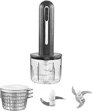 Garlic Chopper Electric | USB Charging Vegetable Grinder - Cordless Portable Garlic Chopper for Salad Making Baby Meal Vegetable Prep Onion Dicing Meat Grinding Mincing Fruit
