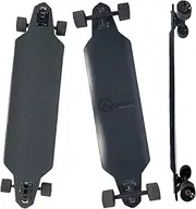 Quest Skateboards with Drop Deck Shape - Longboard Skateboard with 7 ply Hardwood Maple - Unisex Skateboard with Custom Graphic Design - with ABEC-7 Bearing - Zero Dark 40 Longboard (40 inches)