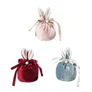 Candy Bunny Easter Jewelry Organizer Rabbit Ears Wedding Gift Packing Bag Pouch