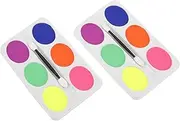 Oil-based Boys and Girls Face Makeup 6 Palette Safe Gentle for Holiday Stage Paint