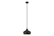 MARRAKESH Pendant Lamp Light Interior ES Black Champagne Glass OD250mm with Gold