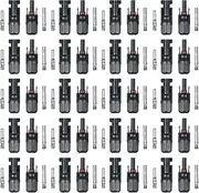 20 Pairs Male/Female Solar Panel Cable Connectors with Spanner Assembly Tool for PV System
