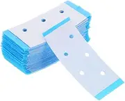 NULYLU 40pcs Wig Tape Double Sided Adhesive Tape Wigs 2 Sided Tape Double Sided Tape Double Side Tape Adhesive Tape for Lace Front Wig Adhesive Strips Hair Extension Tape Plastic Sky-Blue