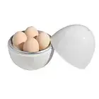 1/4 Eggs Microwave Egg Boiler Cooker Pod Detaches Shell Cook Tool Steamer M6J8
