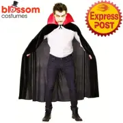 AC2071 Black 150cm Cape Cloak Vampire Witch Gothic Halloween Unisex Costume
